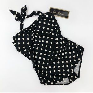 Esther Williams Retro Polka Dot One Piece Swimsuit